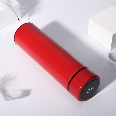 Insulated bottle with temperature display, gold - Image 8