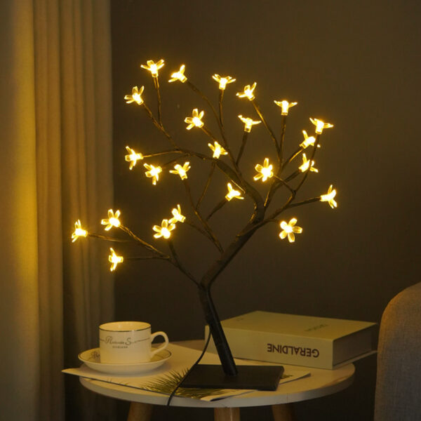 Night light shaped like a cherry tree