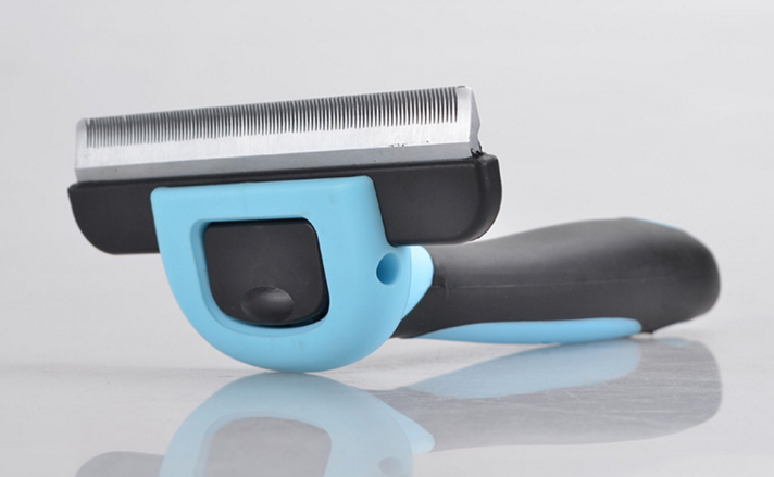 Peigne anti-poils morts pour animaux, bleu – Image 3