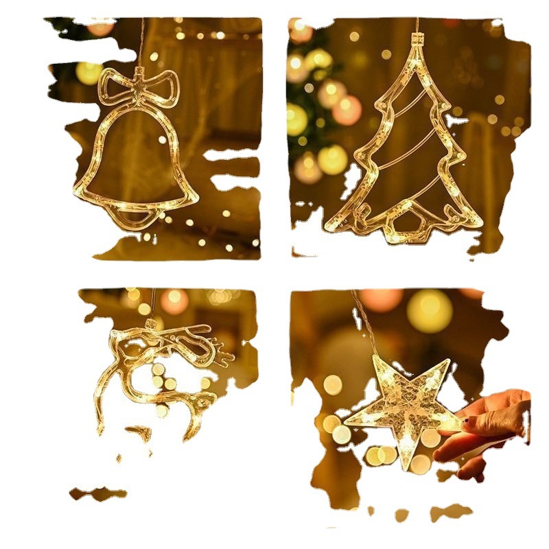 String light with pendants and remote, EU plug - Image 4