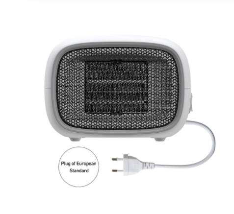 Mini ceramic heater with fan, green - Image 5