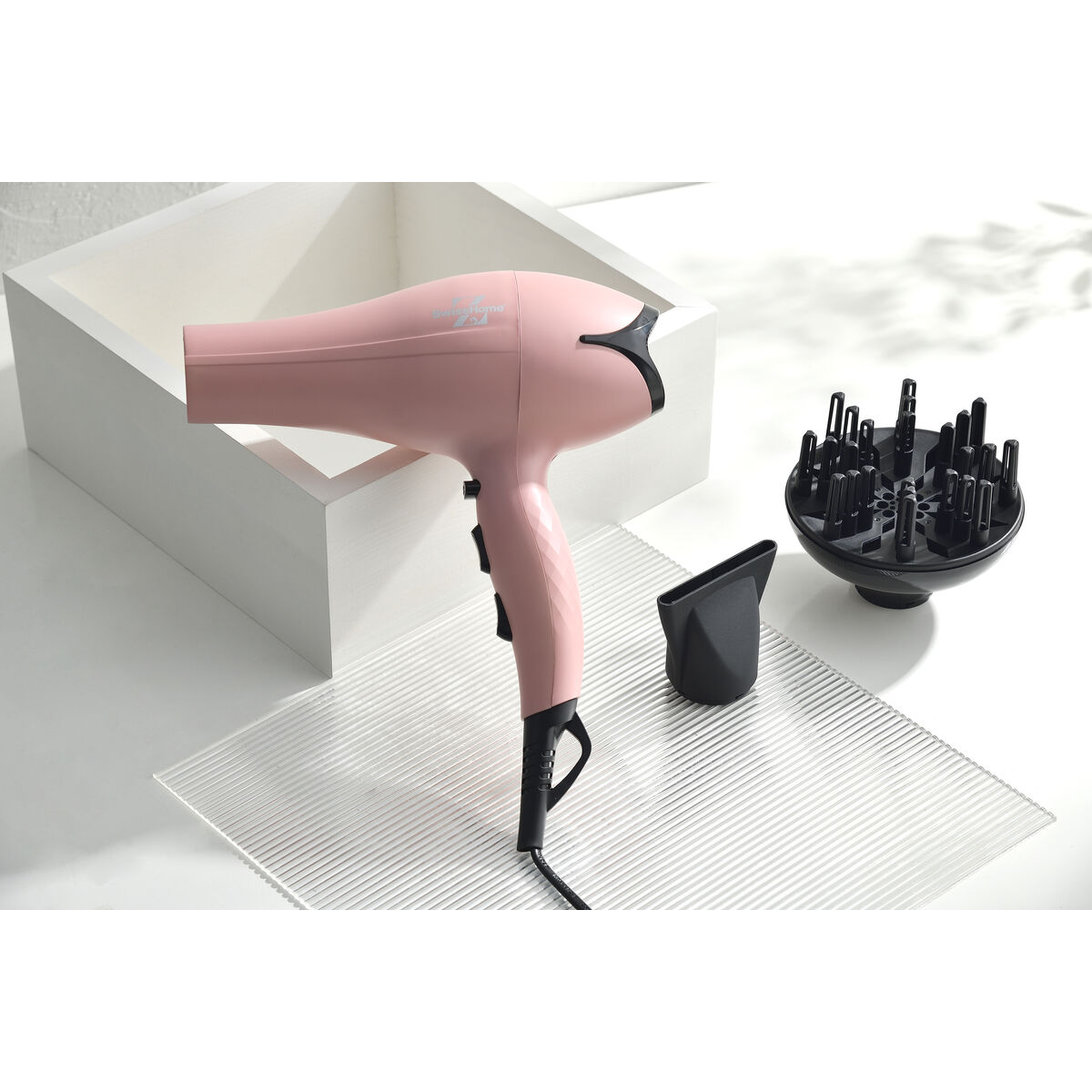 Secador de Pelo SwissHome Softly Rosa 2400 W - Imagen 4