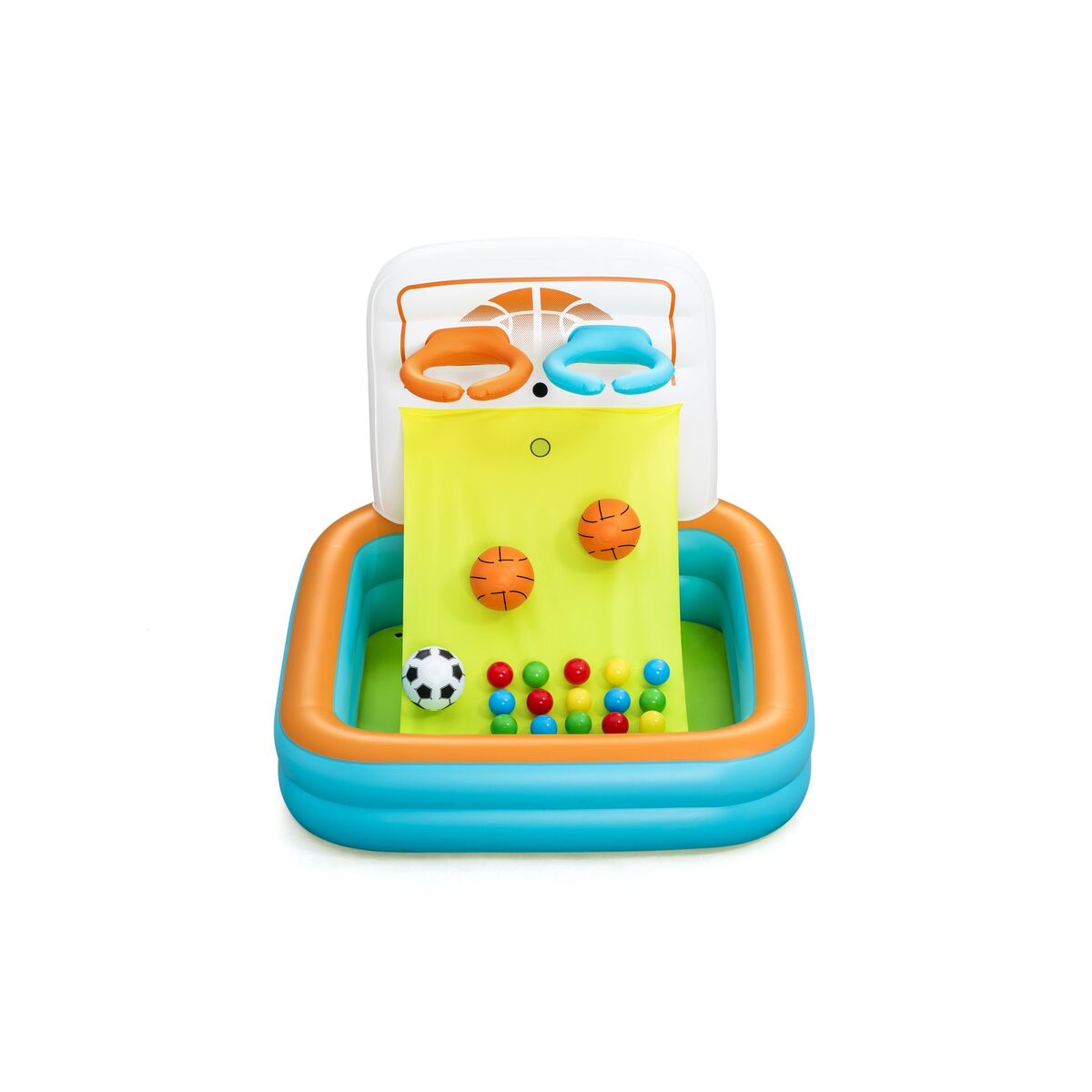 Bestway Aufblasbare Kinderpool mit Körben und Bällen +2 Jahre Garten 52728 – Bild 3