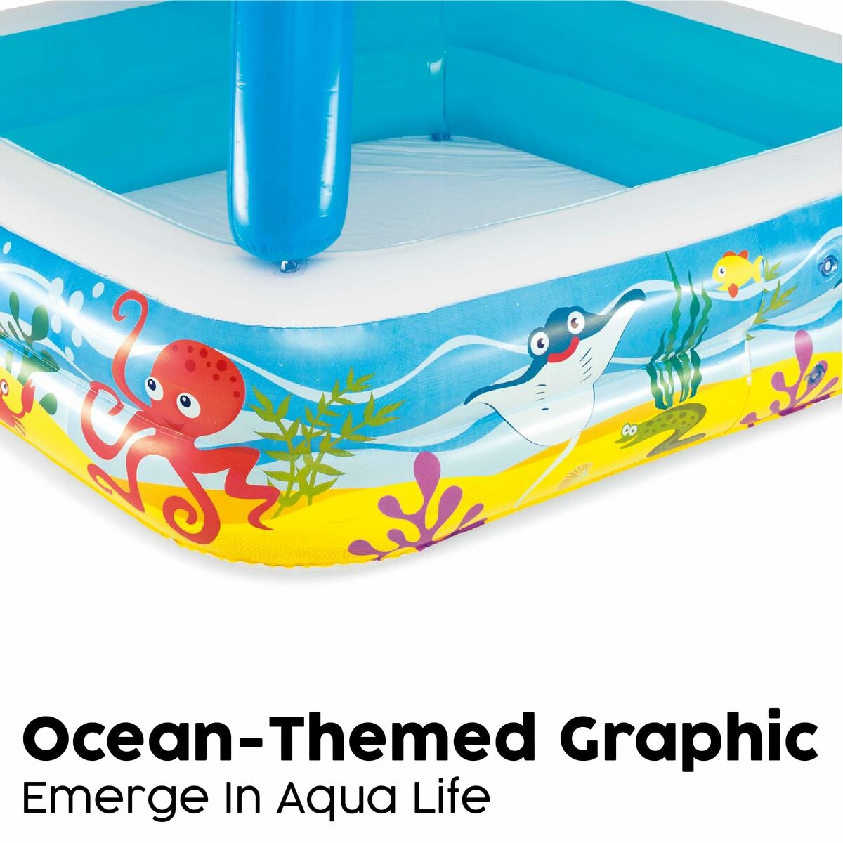 Bestway Piscine Gonflable Enfant avec Toit Détachable +2 Ans Jardin 52192 – Image 16