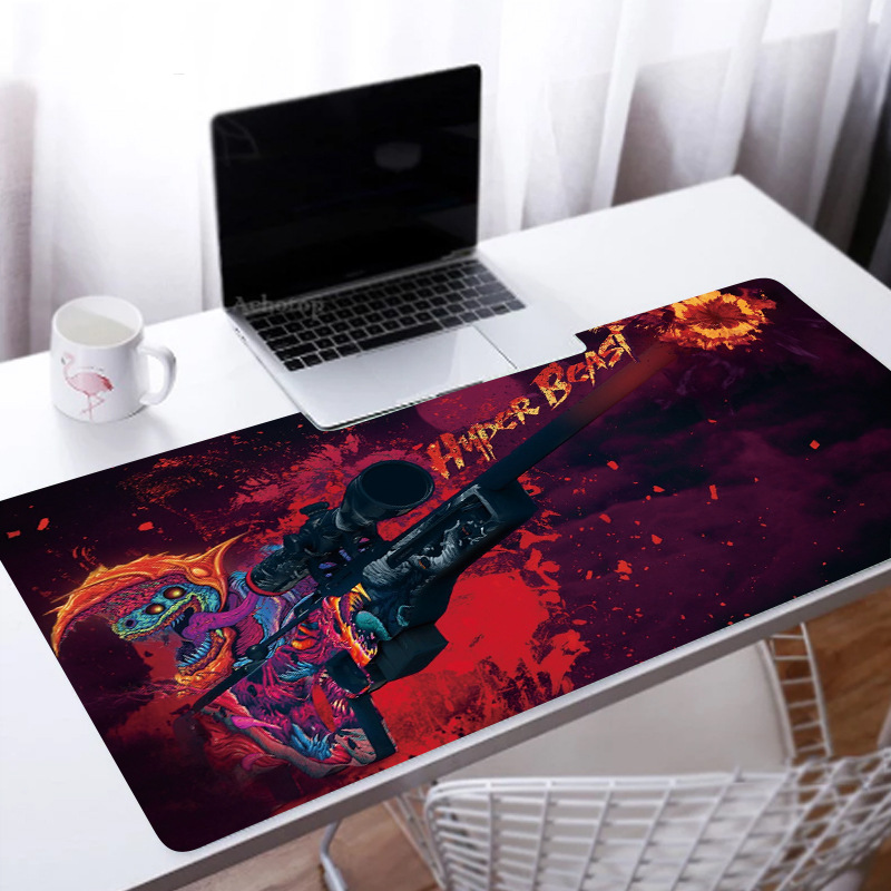 Large mouse mat with a dinosaur, rubber - Image 4