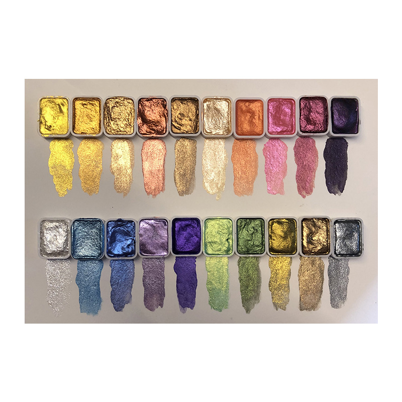 Watercolour paint in warm tones, ten colours - Image 3