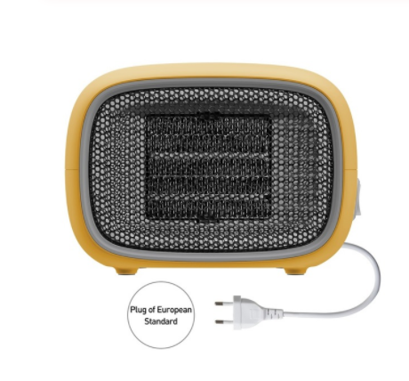 Mini ceramic heater with fan, green - Image 6