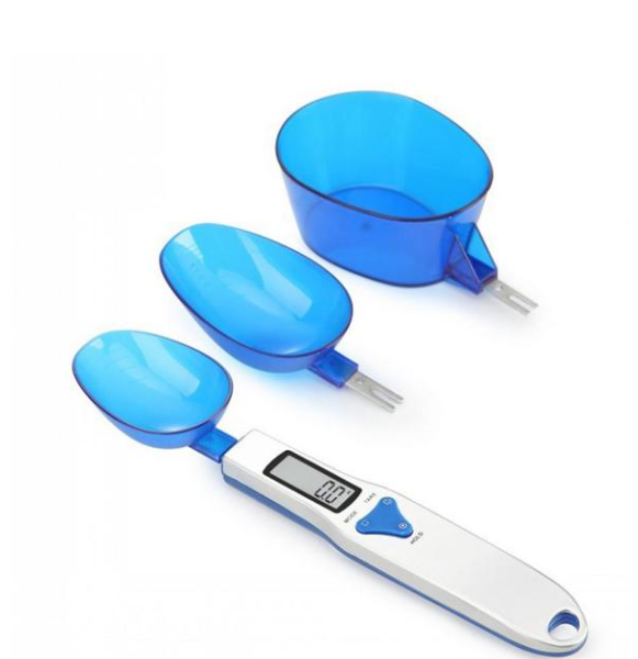 Digital measuring spoon scale with three spoons