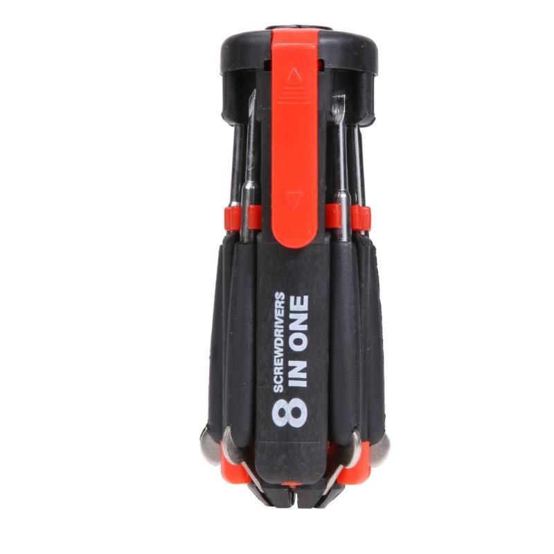 Tournevis multifonction 8 en 1 avec lampe LED – Image 4