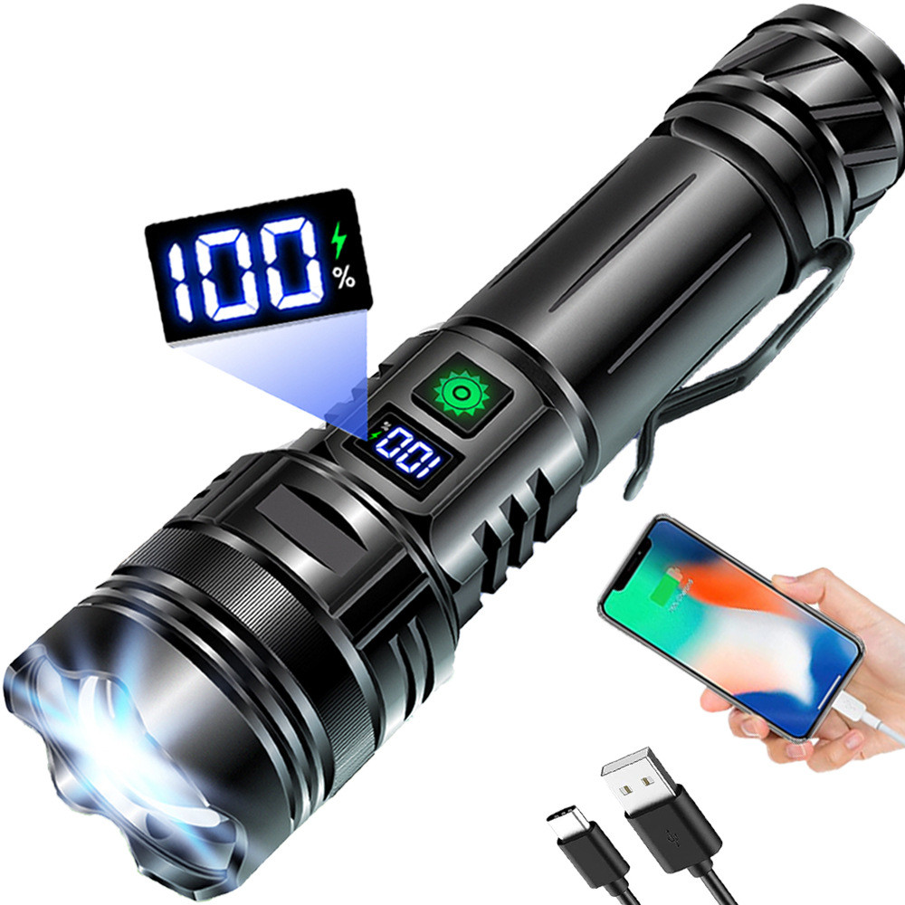 Torch with adjustable beam, aluminium - Image 4
