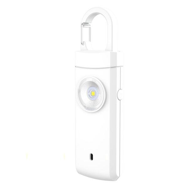 Persoonsalarm met led-lamp, wit