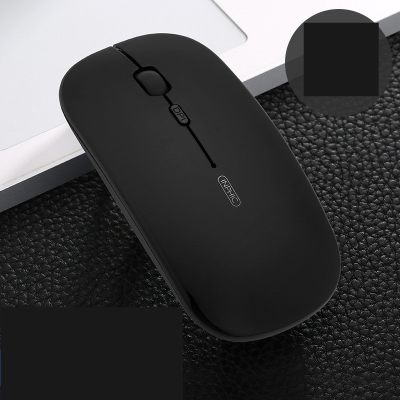 Souris sans fil silencieuse rechargeable, gris métal – Image 2
