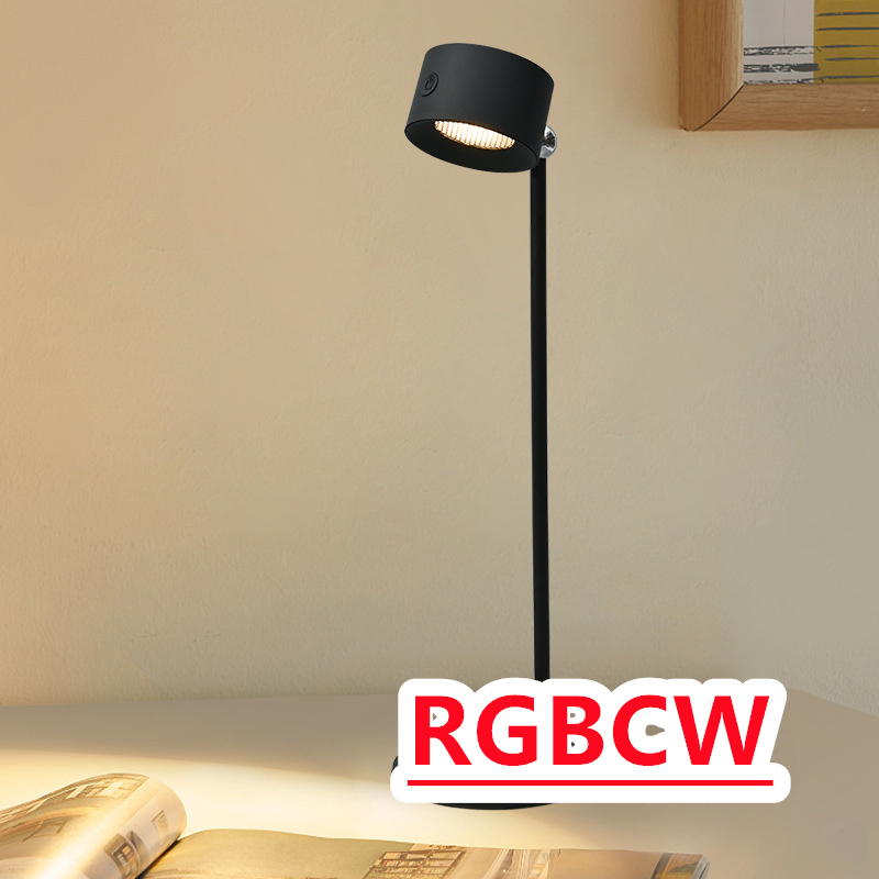 Candeeiro LED magnético recarregável, preto - Image 5