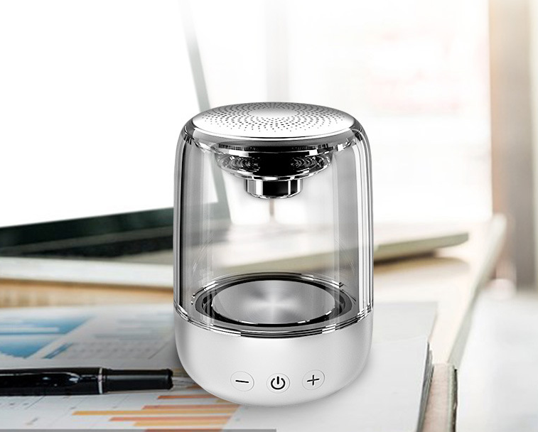Tragbarer Bluetooth-Lautsprecher mit LED-Licht, schwarz – Bild 5
