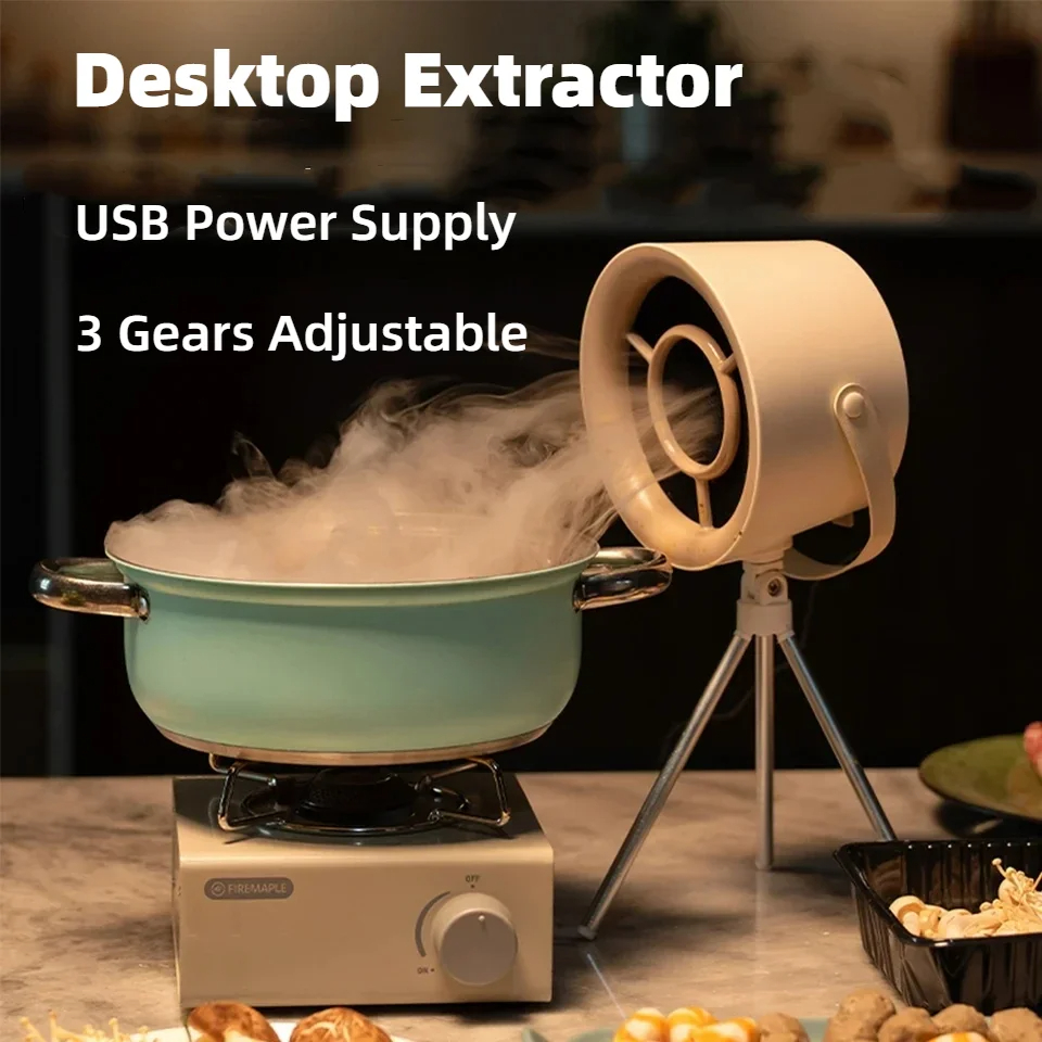 Mini afzuigkap voor op tafel met usb - Afbeelding 4