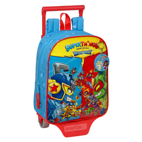 Schoolrugzak met Wielen SuperThings Rescue force Blauw