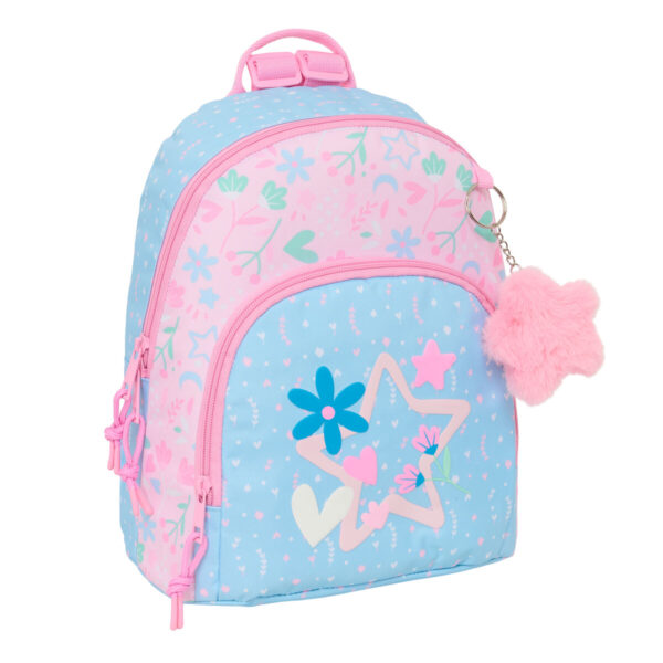 Rucksack BlackFit8 Smile Pink Light Blue Mini