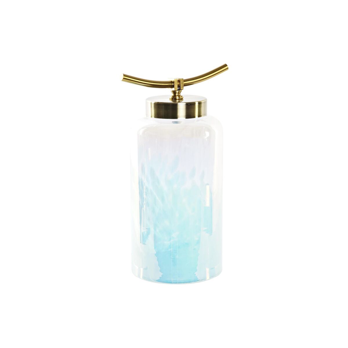 Vase DKD Home Decor Bleu Doré Métal Verre méditerranéen