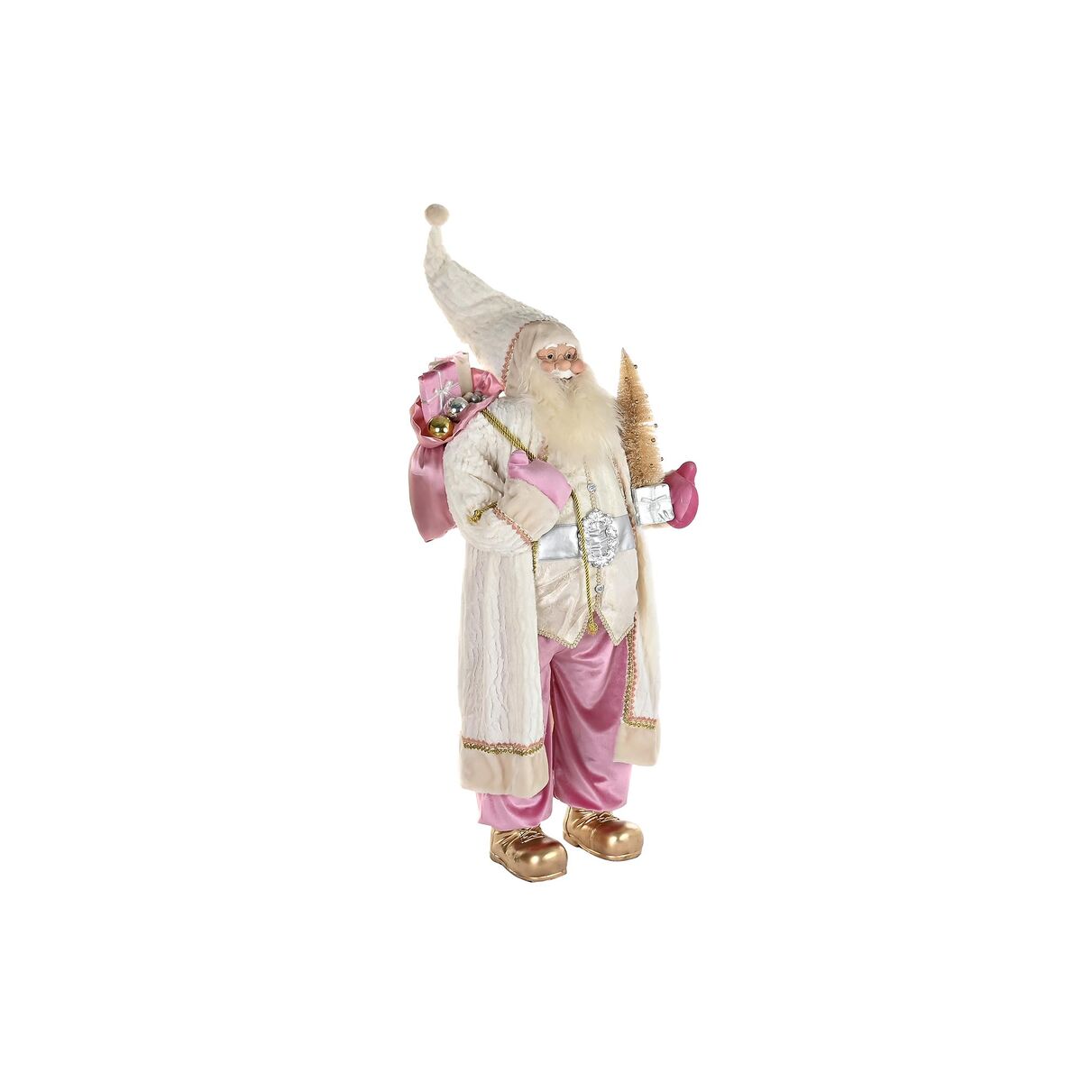 Kerstversiering DKD Home Decor Grijs Roze