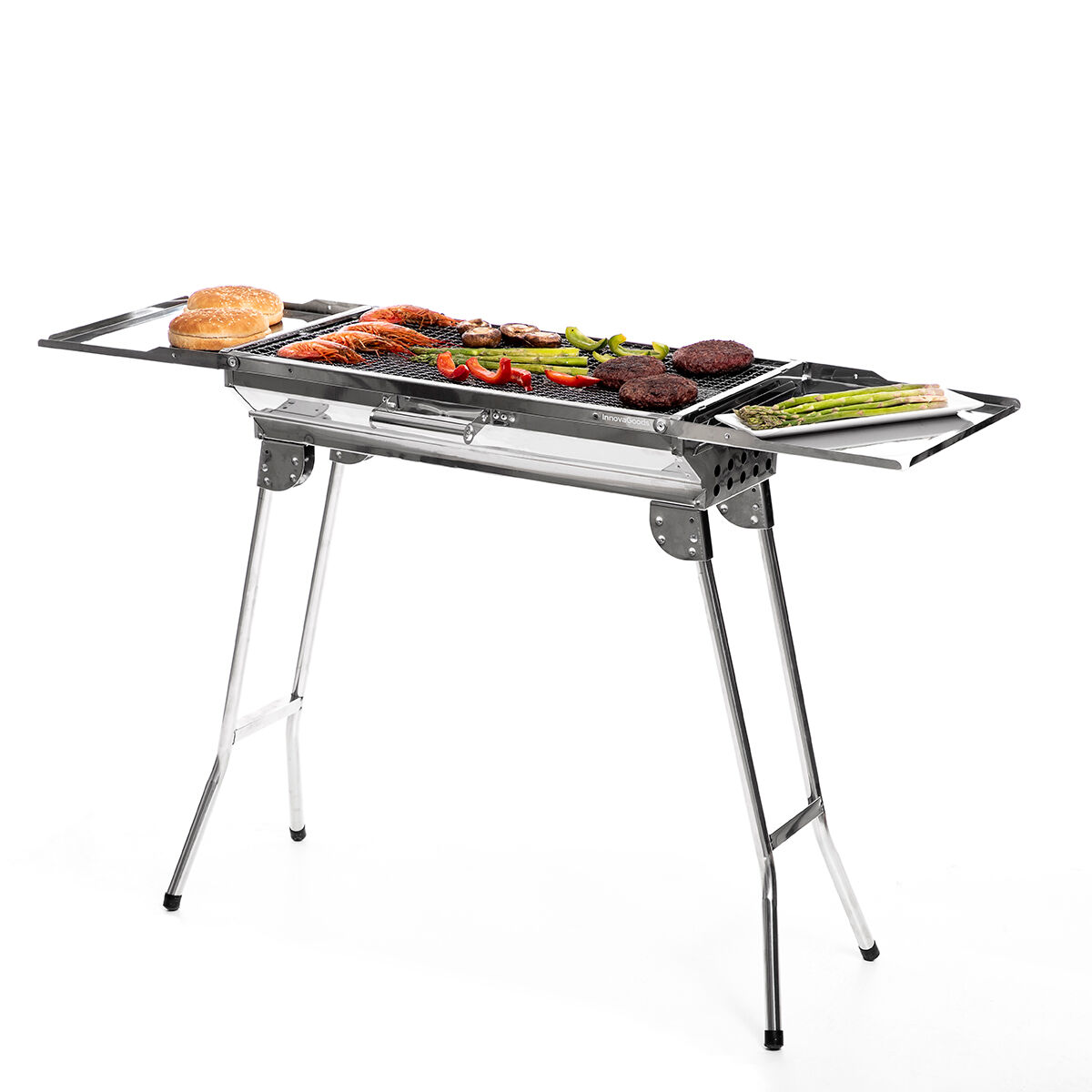 Roestvrijstalen vouwbarbecue voor houtskool ExelQ InnovaGoods - Afbeelding 12