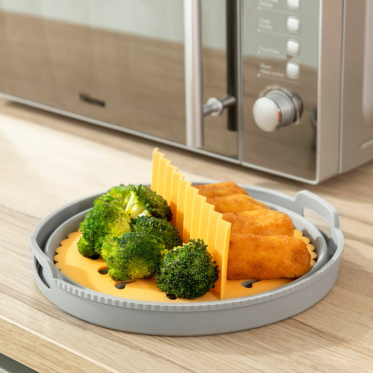 Opvouwbaar siliconen mandje voor airfryer Fliynner InnovaGoods - Afbeelding 5