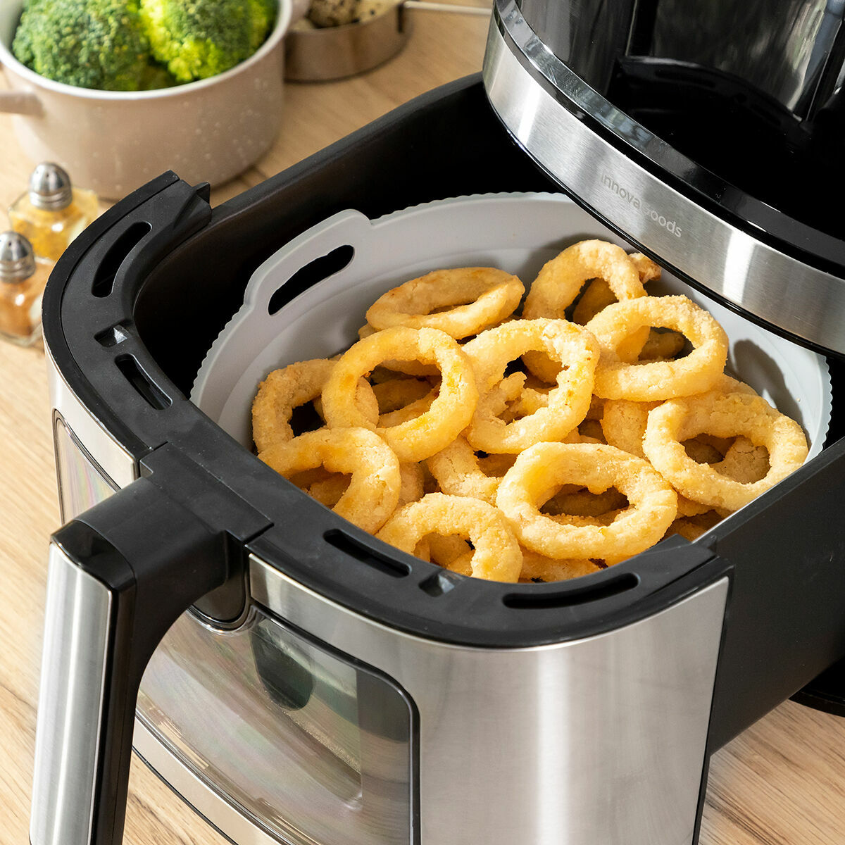 Opvouwbaar siliconen mandje voor airfryer Fliynner InnovaGoods - Afbeelding 7