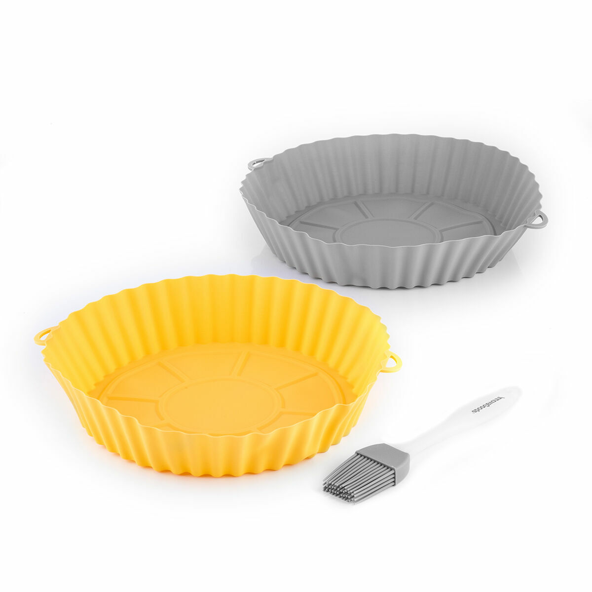 Paniers en Silicone avec Pinceau pour Friteuses à Air Mollicon InnovaGoods 2 Unités – Image 8