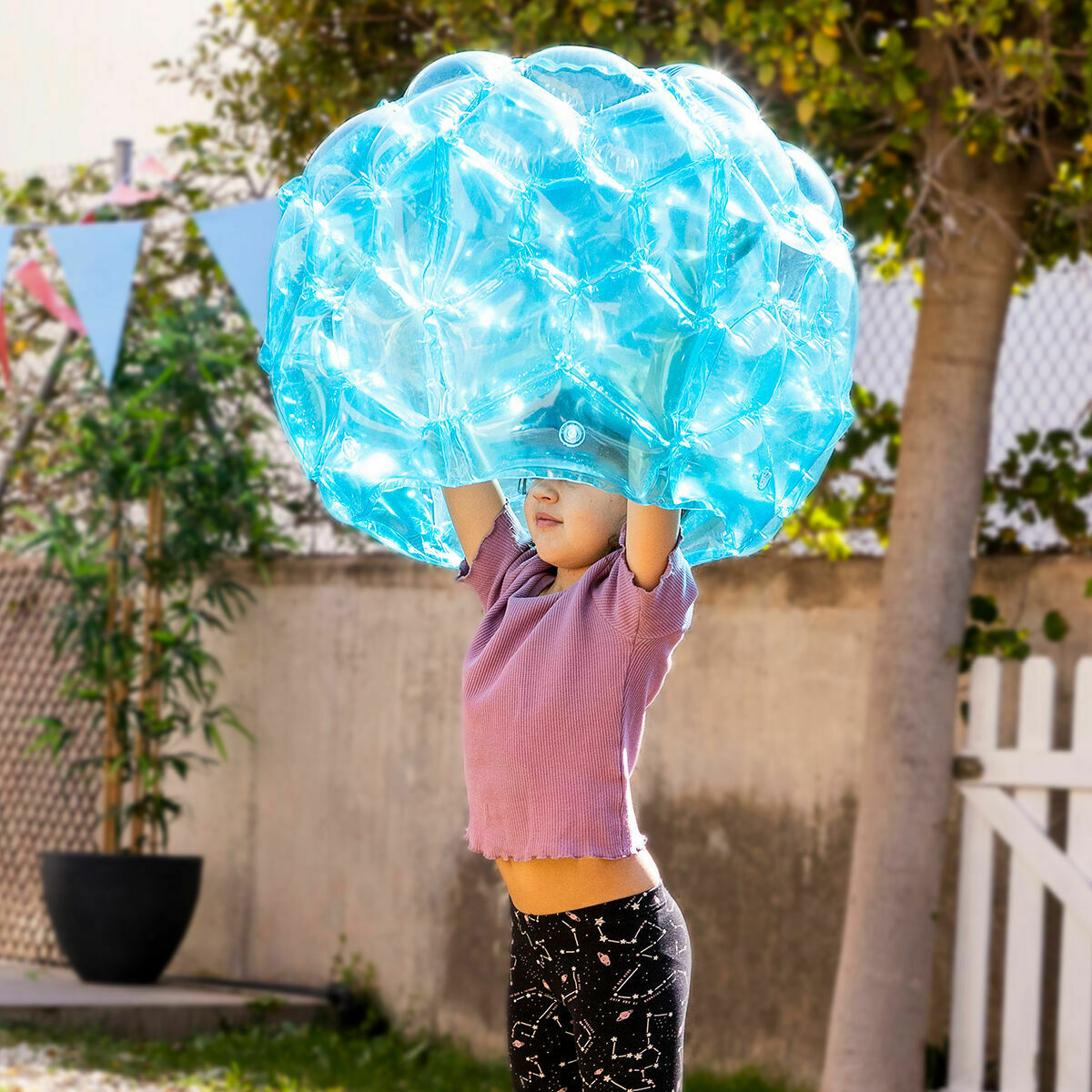 Pack Giant Inflatable Bumper Bubble Ball and Water Sprinkler and Sprayer Toy InnovaGoods - Image 14