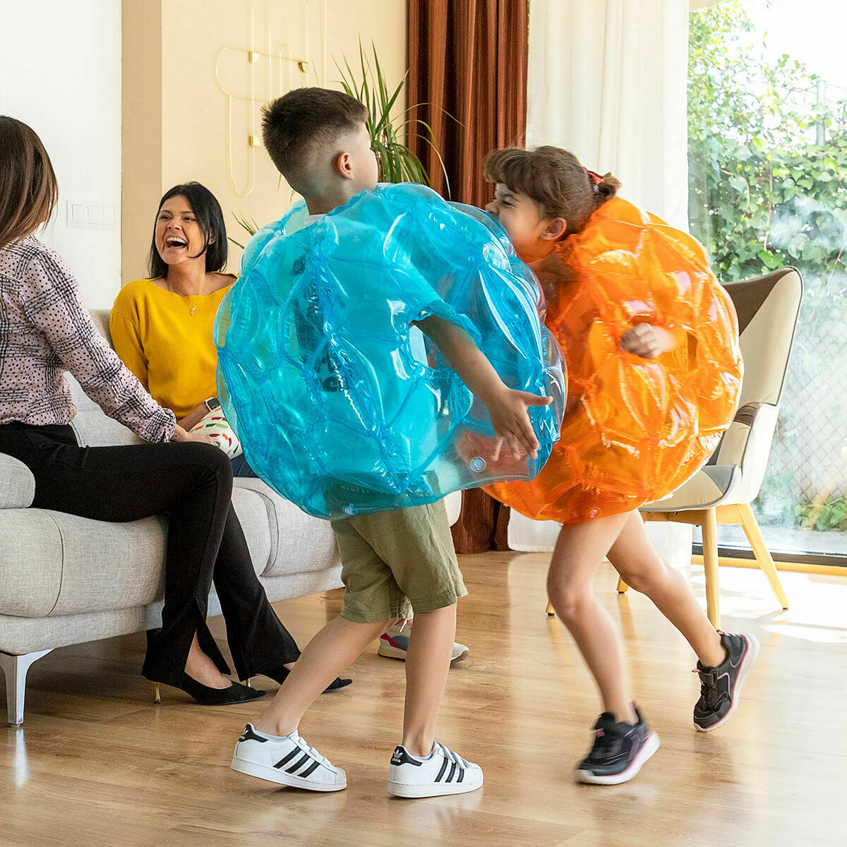 Pack Giant Inflatable Bumper Bubble Ball and Water Sprinkler and Sprayer Toy InnovaGoods - Image 15