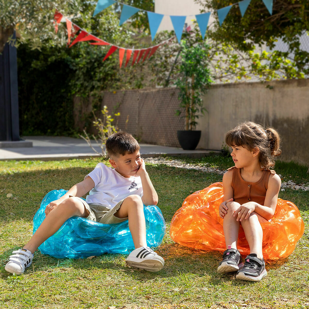 Pack Giant Inflatable Bumper Bubble Ball and Water Sprinkler and Sprayer Toy InnovaGoods - Image 16