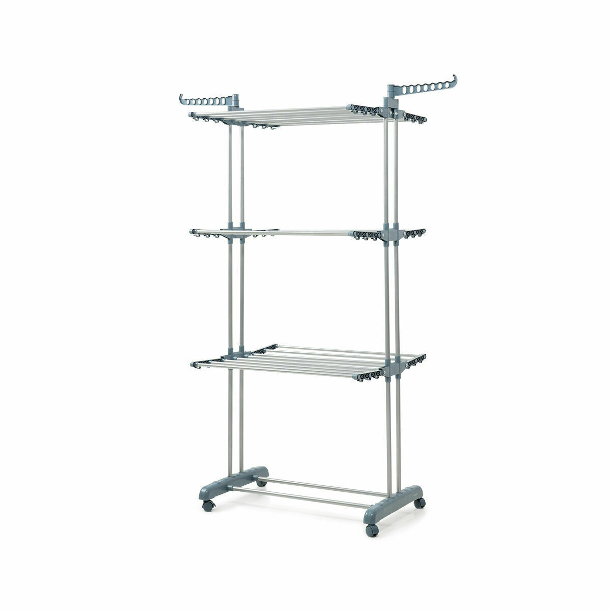 Pack Tendedero Plegable Vertical con Ruedas y Doblador de Ropa InnovaGoods - Imagen 9