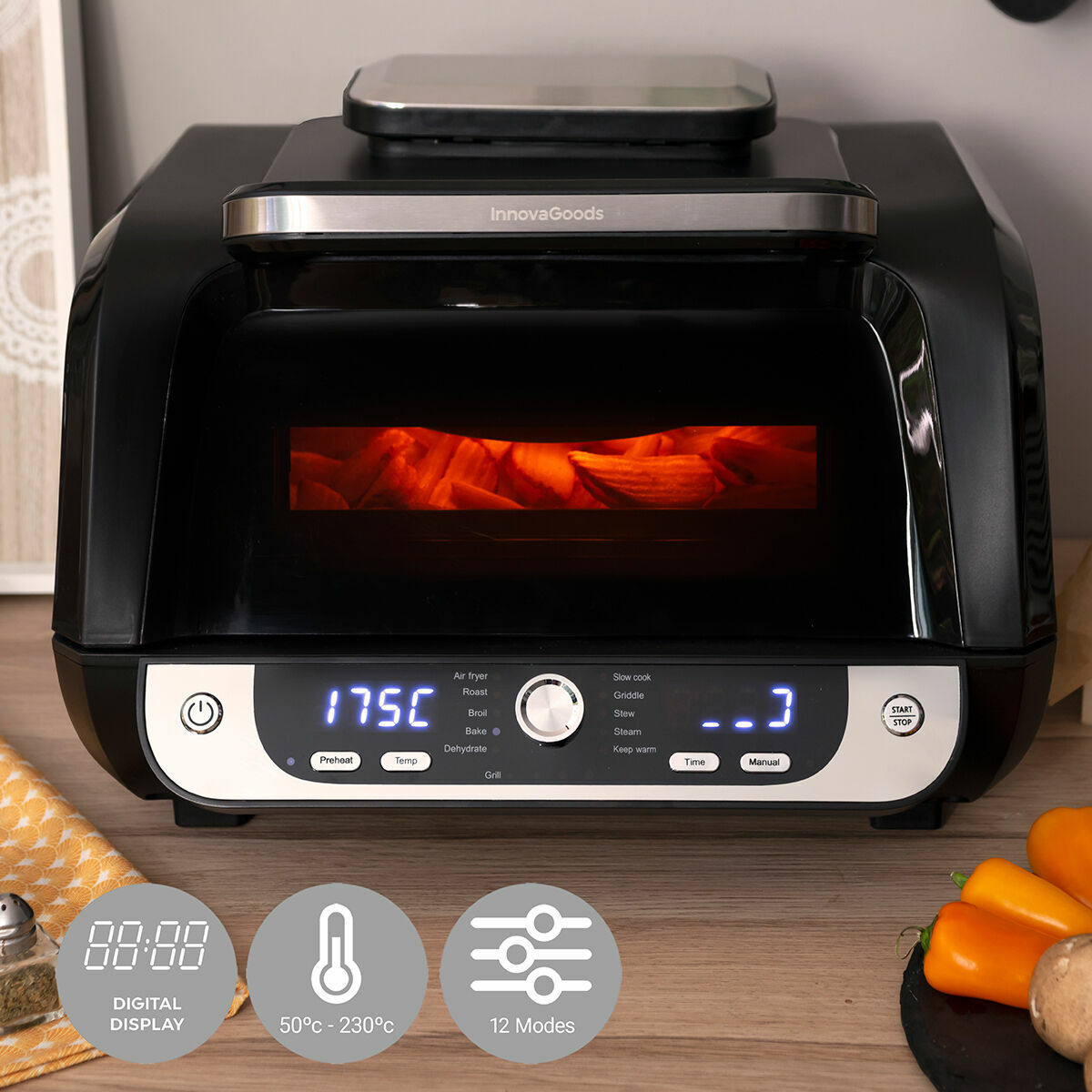 Pack Cestos de Silicone com Pincel para Fritadeiras a Ar e Fritadeira de Ar com Grill, Acessórios e Livro de Receitas InnovaGood - Image 9