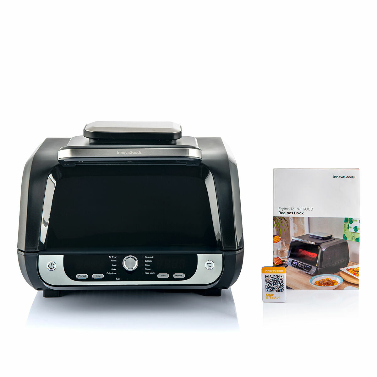 Pack Cestos de Silicone com Pincel para Fritadeiras a Ar e Fritadeira de Ar com Grill, Acessórios e Livro de Receitas InnovaGood - Image 18