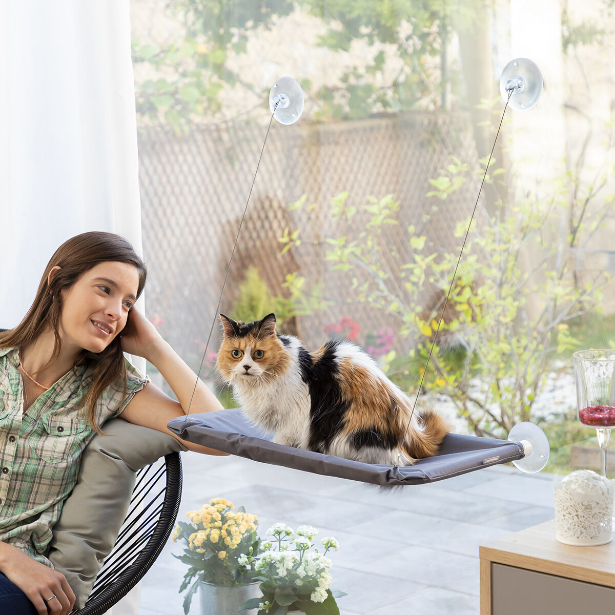 Pack Selfie Clip for Pets and Hanging Cat Hammock InnovaGoods - Image 4