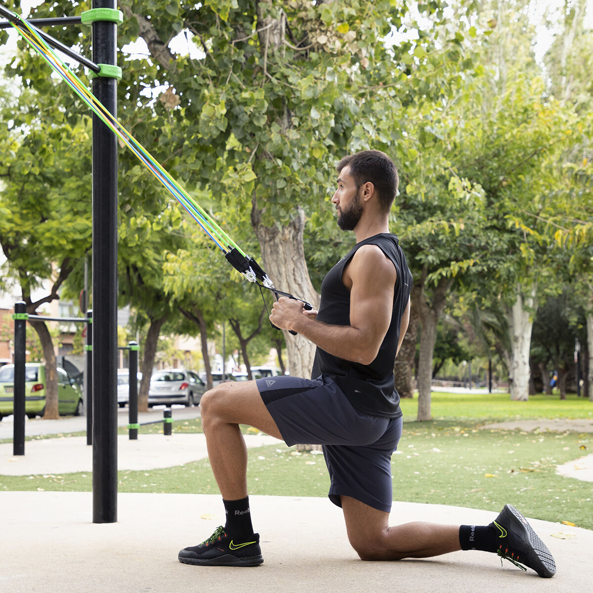 Resistance Bands & Abs Machine Set with Accessories & Exercise Guide InnovaGoods - Image 3
