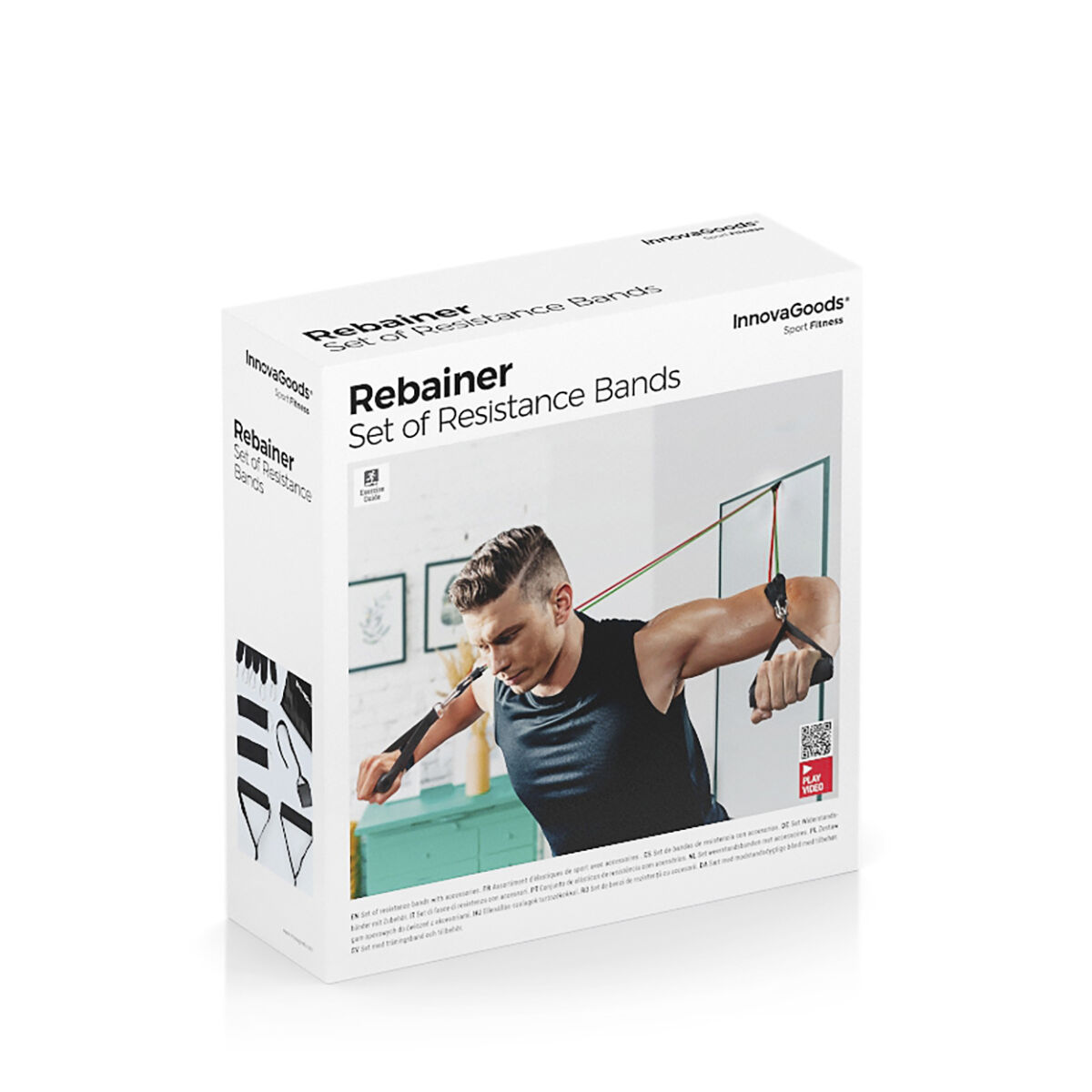 Resistance Bands & Abs Machine Set with Accessories & Exercise Guide InnovaGoods - Image 7