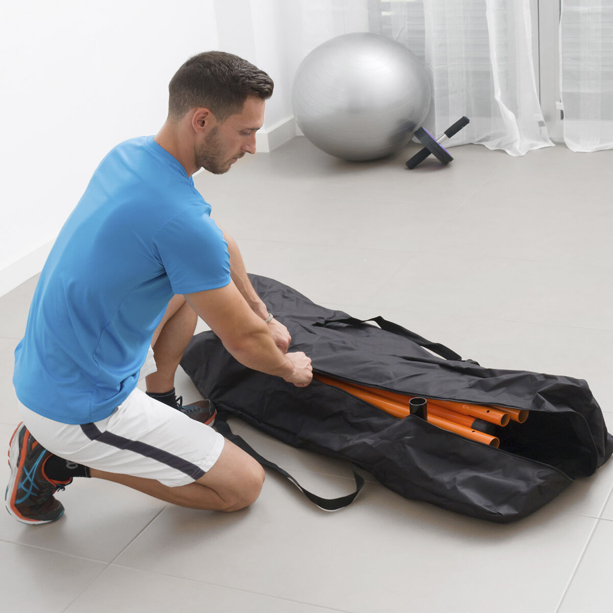 Pack Station de Tractions et Ceinture avec Bandes de Résistance pour Fessiers InnovaGoods – Image 5