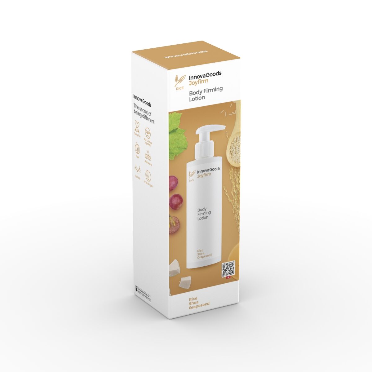 Pack Vibrating Anti-Cellulite Massager with Infrared 5 in 1 and Firming Body Lotion InnovaGoods - Image 12