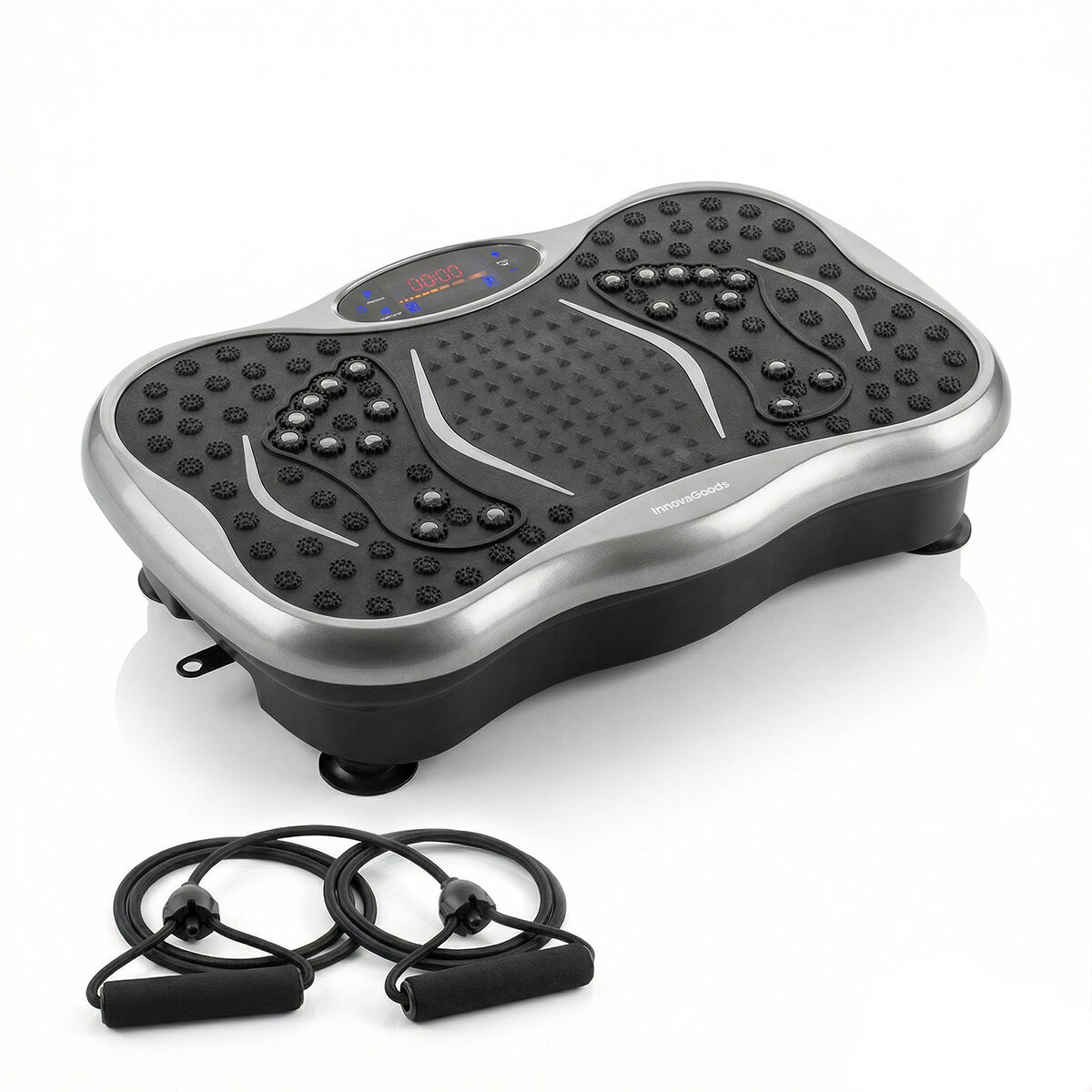 Pack Plataforma Vibratória com Altifalante, Controlo Remoto e Bandas de Resistência com Guia de Exercícios InnovaGoods - Image 11