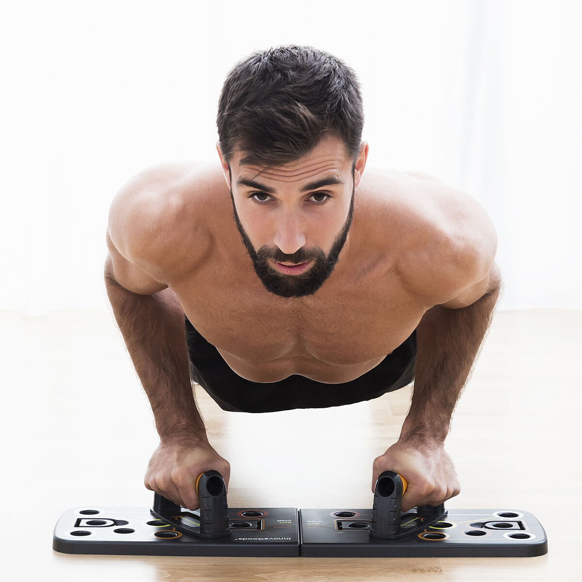 Set Liegestützbrett Push-Up und Widerstandsbänder mit Zubehör und Übungsanleitung InnovaGoods – Bild 8