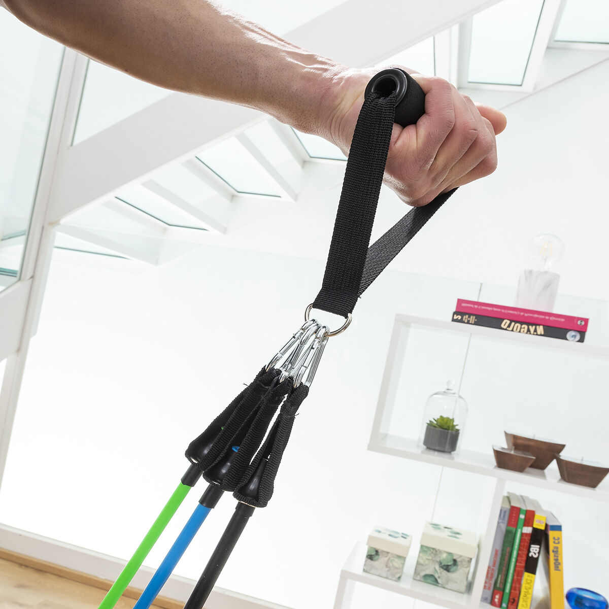 Set Liegestützbrett Push-Up und Widerstandsbänder mit Zubehör und Übungsanleitung InnovaGoods – Bild 9