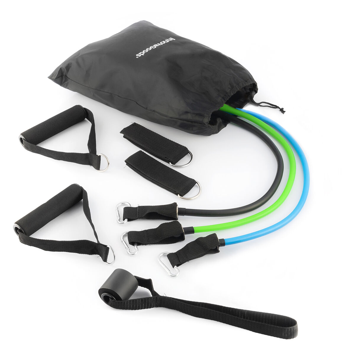 Set Liegestützbrett Push-Up und Widerstandsbänder mit Zubehör und Übungsanleitung InnovaGoods – Bild 15