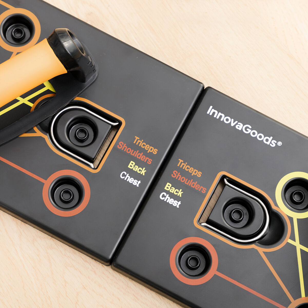 Set Liegestützbrett Push-Up und Widerstandsbänder mit Zubehör und Übungsanleitung InnovaGoods – Bild 21