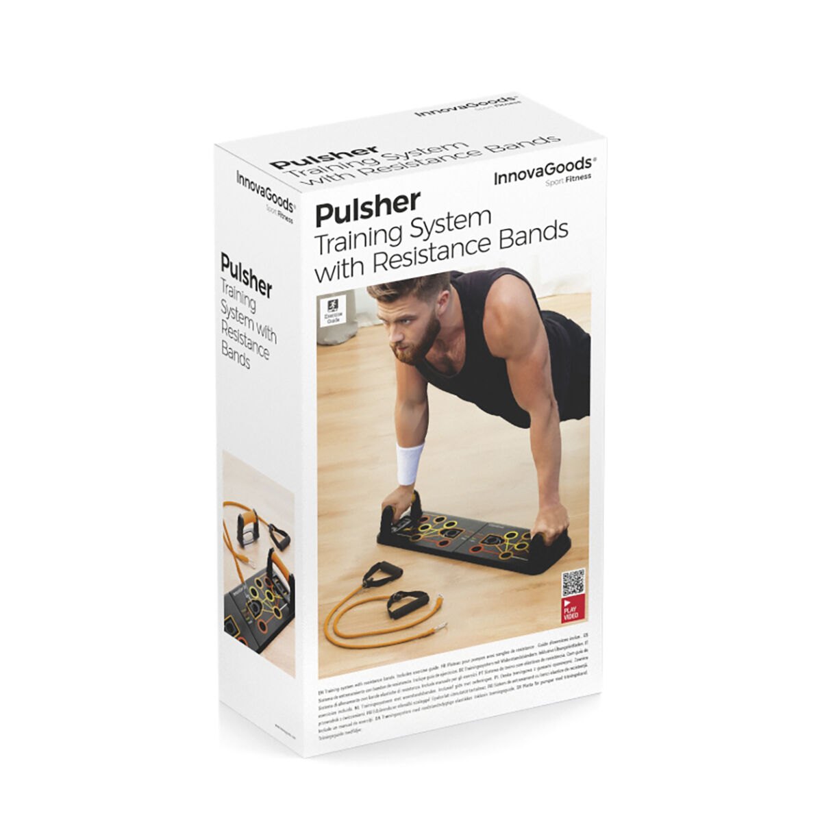 Pack planche de pompes avec bandes de résistance, ceinture sauna sport et guide InnovaGoods – Image 5