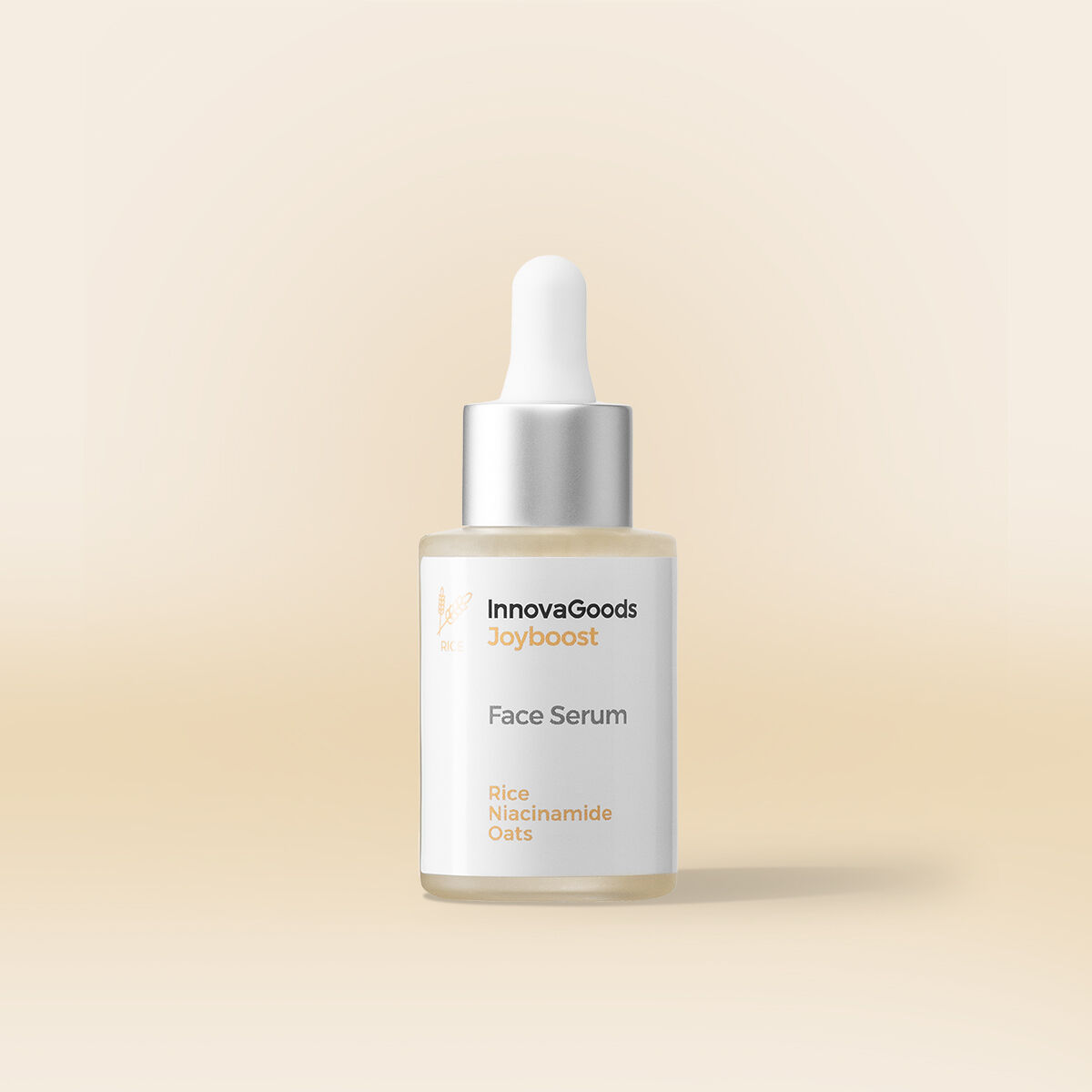 Pack masseur facial raffermissant LED, EMS et chaleur et sérum Rice Joyboost 30 ml InnovaGoods – Image 2