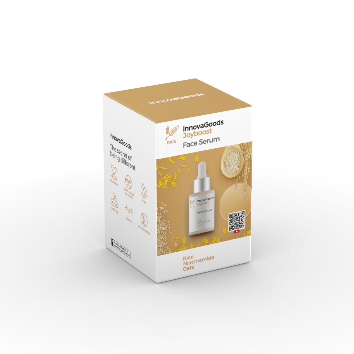 Pack masseur facial raffermissant LED, EMS et chaleur et sérum Rice Joyboost 30 ml InnovaGoods – Image 19