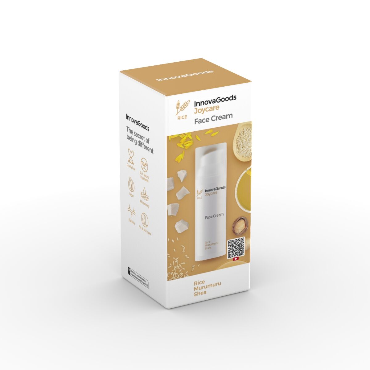 Pack masseur visage, sérum Rice Joyboost 30 ml et crème Joycare 50 ml InnovaGoods – Image 10