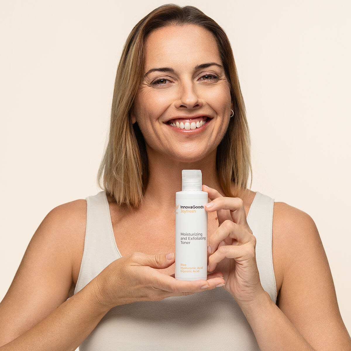 Pack elektrische gezichtssauna, gezichtsreiniger Rice Joypure 200 ml en tonic Joyfresh 150 ml InnovaGoods - Afbeelding 12