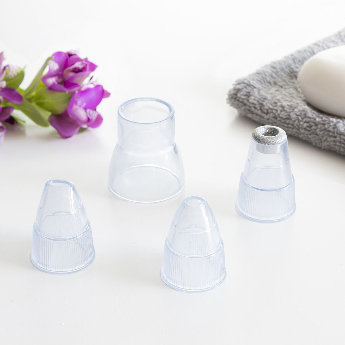 Set Elektrischer Gesichtsreiniger gegen Mitesser und Gesichtsreinigungsgel Rice Joypure 200 ml InnovaGoods – Bild 12