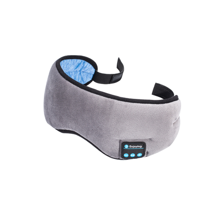 Antifaz para dormir con auriculares Bluetooth, negro - Imagen 5